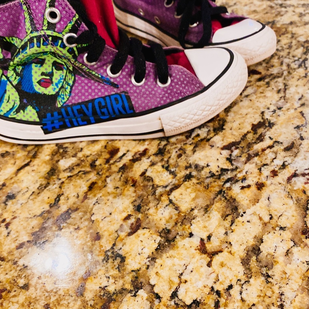 Converse Kids Sneakers - Purple and Black